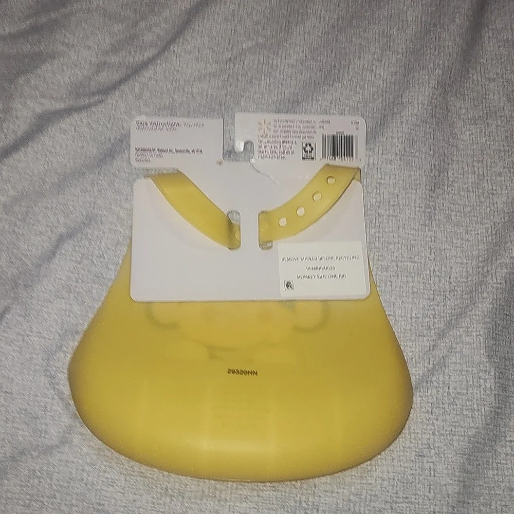 Parent's Choice Monkey Silicone Scoop Bib